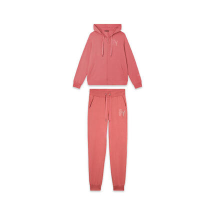 Survêtement pour femmes en molleton de coton modal avec fermeture à glissière et