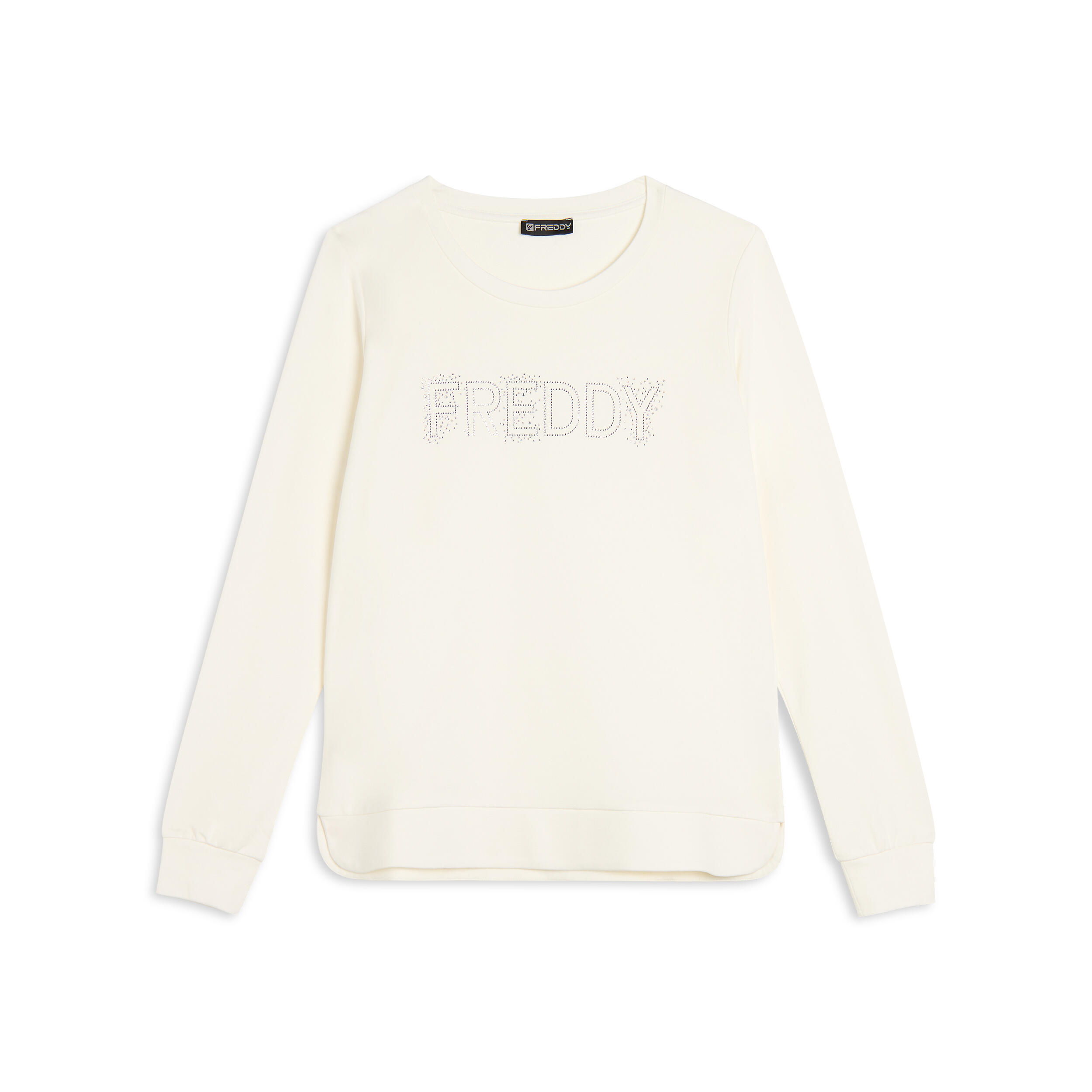 Freddy - Sweat-shirt À Col Ras Du Cou Avec Le Logo Freddy En Paillettes - Sweat-shirt - Blanc - 44 L - Decathlon
