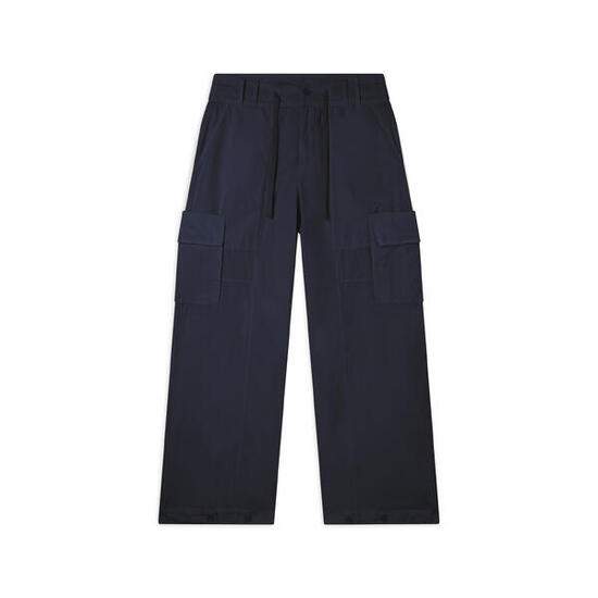 Pantaloni Cargo in popeline con fondo regolabile