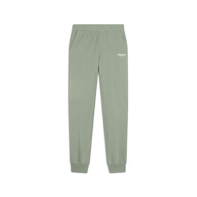 Pantaloni Regular Fit in French Terry con Polsini in Costina