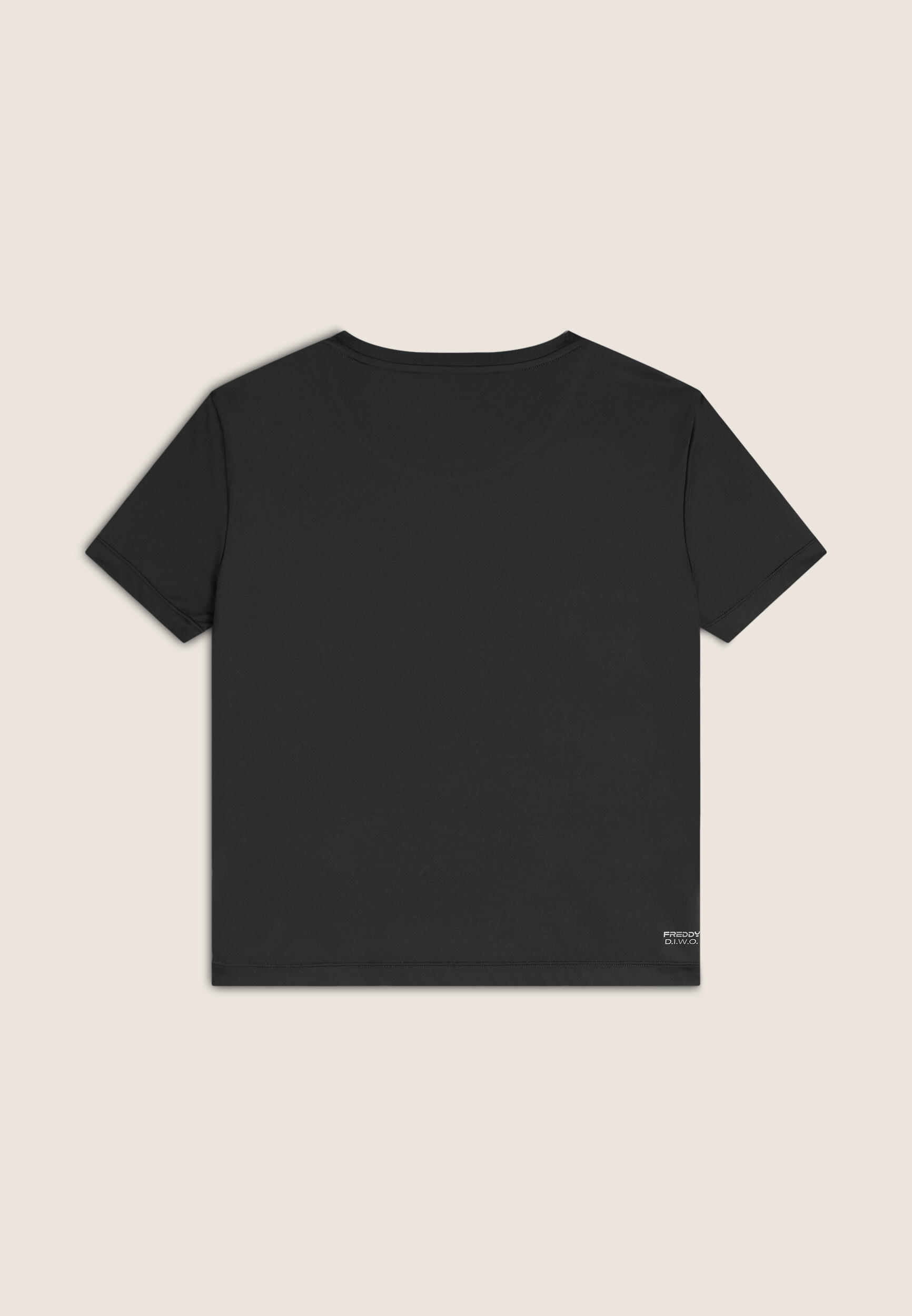T-shirt comfort fit con maniche corte in tessuto tecnico 2/3