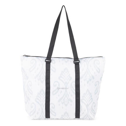 Shopping bag à imprimé floral avec fermeture à glissière