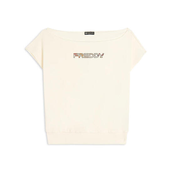 Felpa Senza Maniche con Scollo Ampio