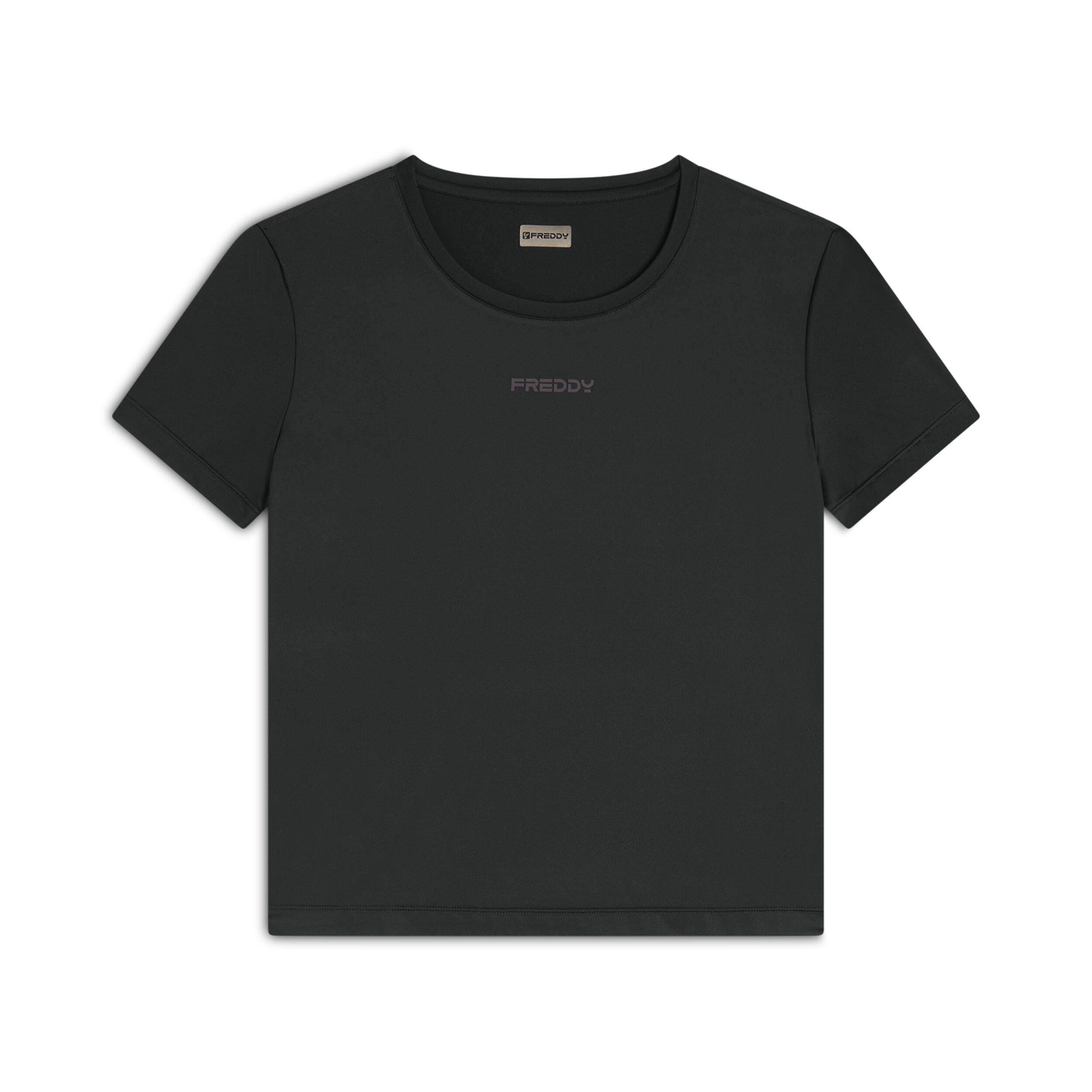 FREDDY T-shirt comfort fit con maniche corte in tessuto tecnico