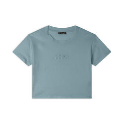 T-shirt raccourci et ajusté en jersey léger