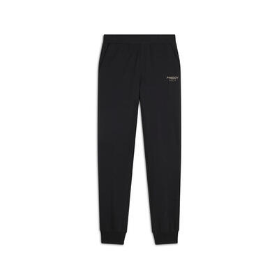 Pantaloni Regular Fit in French Terry con Polsini in Costina