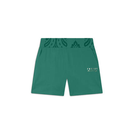 Short de sport avec ceinture florale