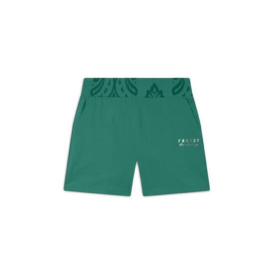 Short de sport avec ceinture florale