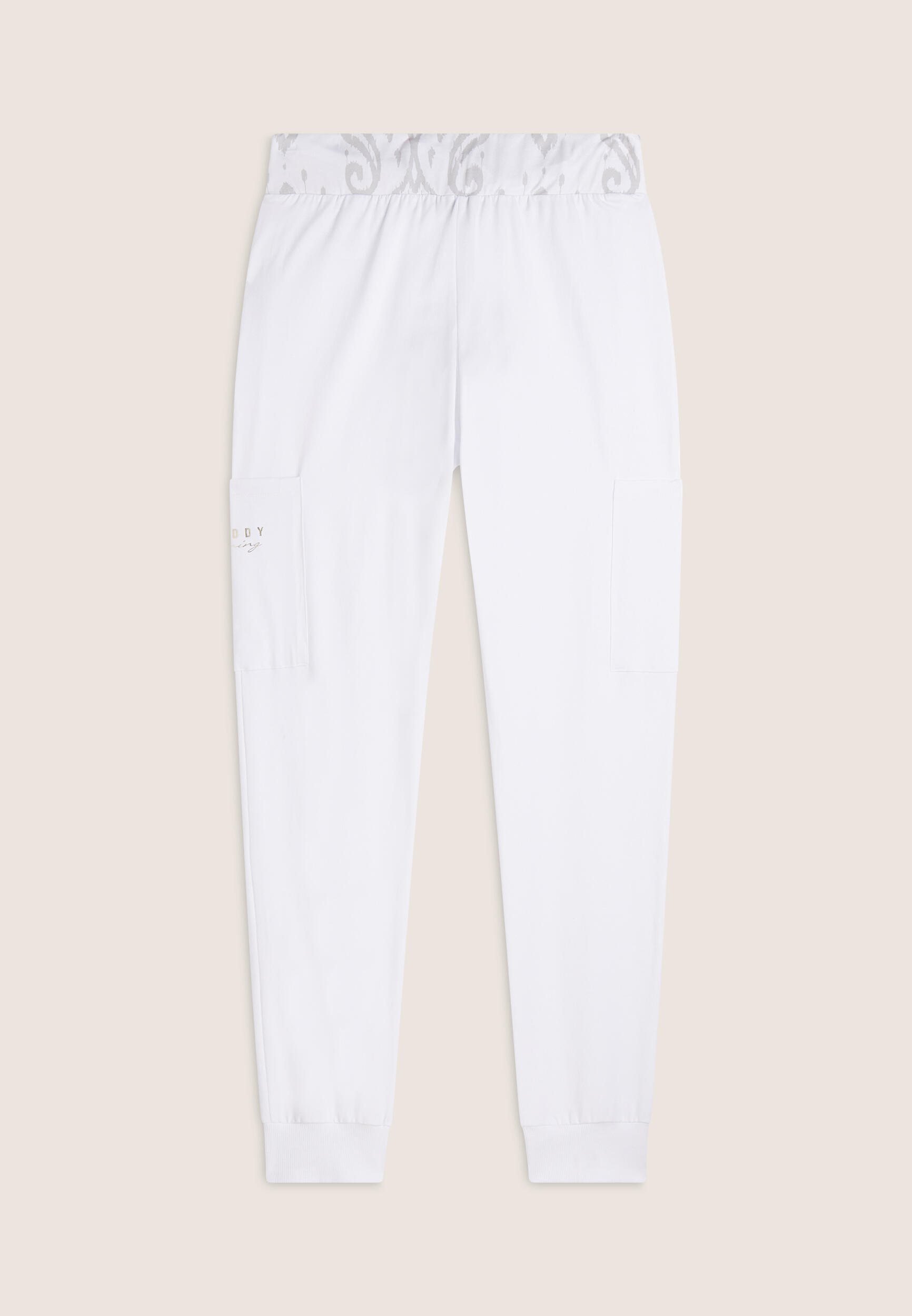 Pantaloni sportivi con fascia in vita floreale 5/5