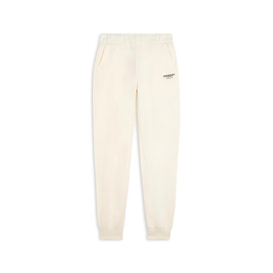 Pantaloni Regular Fit in French Terry con Polsini in Costina