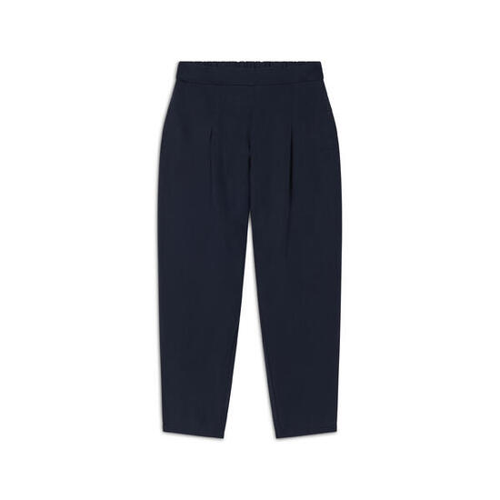 Pantaloni in Twill di Lyocell lunghezza cropped