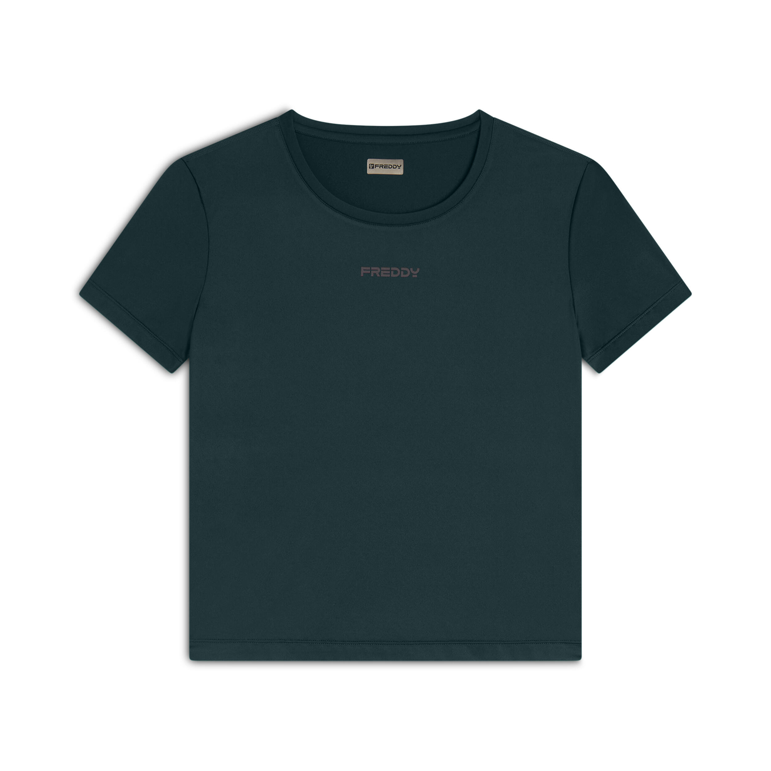 FREDDY T-shirt comfort fit con maniche corte in tessuto tecnico