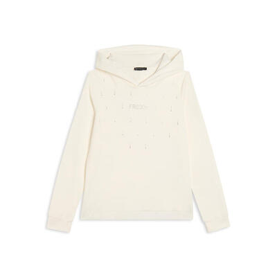 Felpa con Cappuccio decorata da Strass