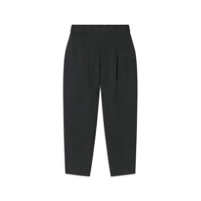 Pantaloni in Twill di Lyocell lunghezza cropped