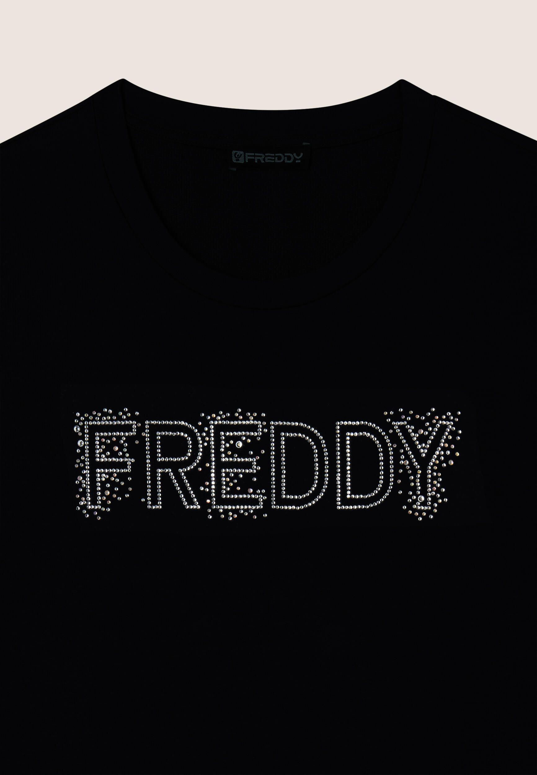 Felpa girocollo con Logo FREDDY in Strass 3/3