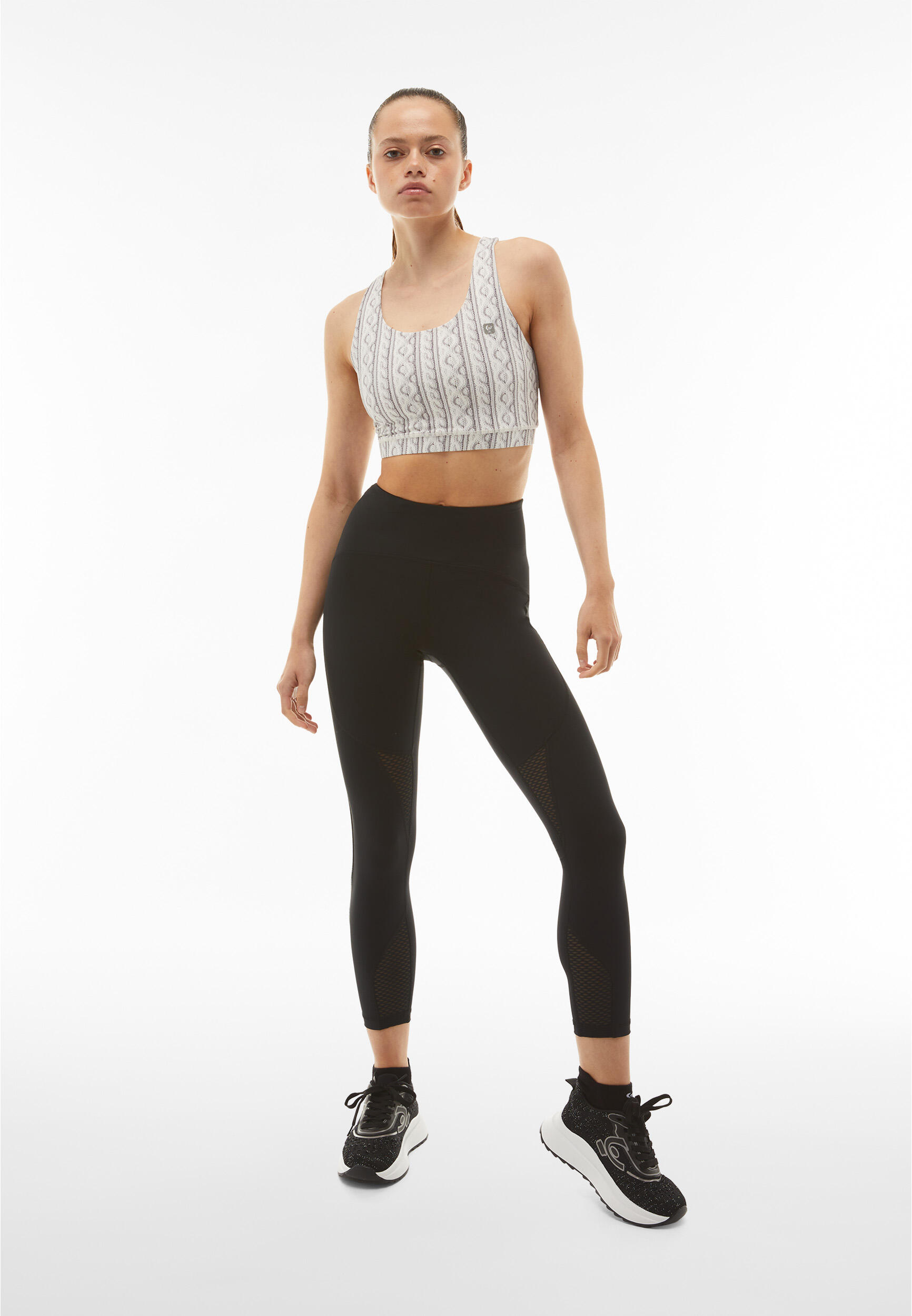 Leggings SuperFit transpirant longueur 7/8 avec inserts en maille opaque 2/7