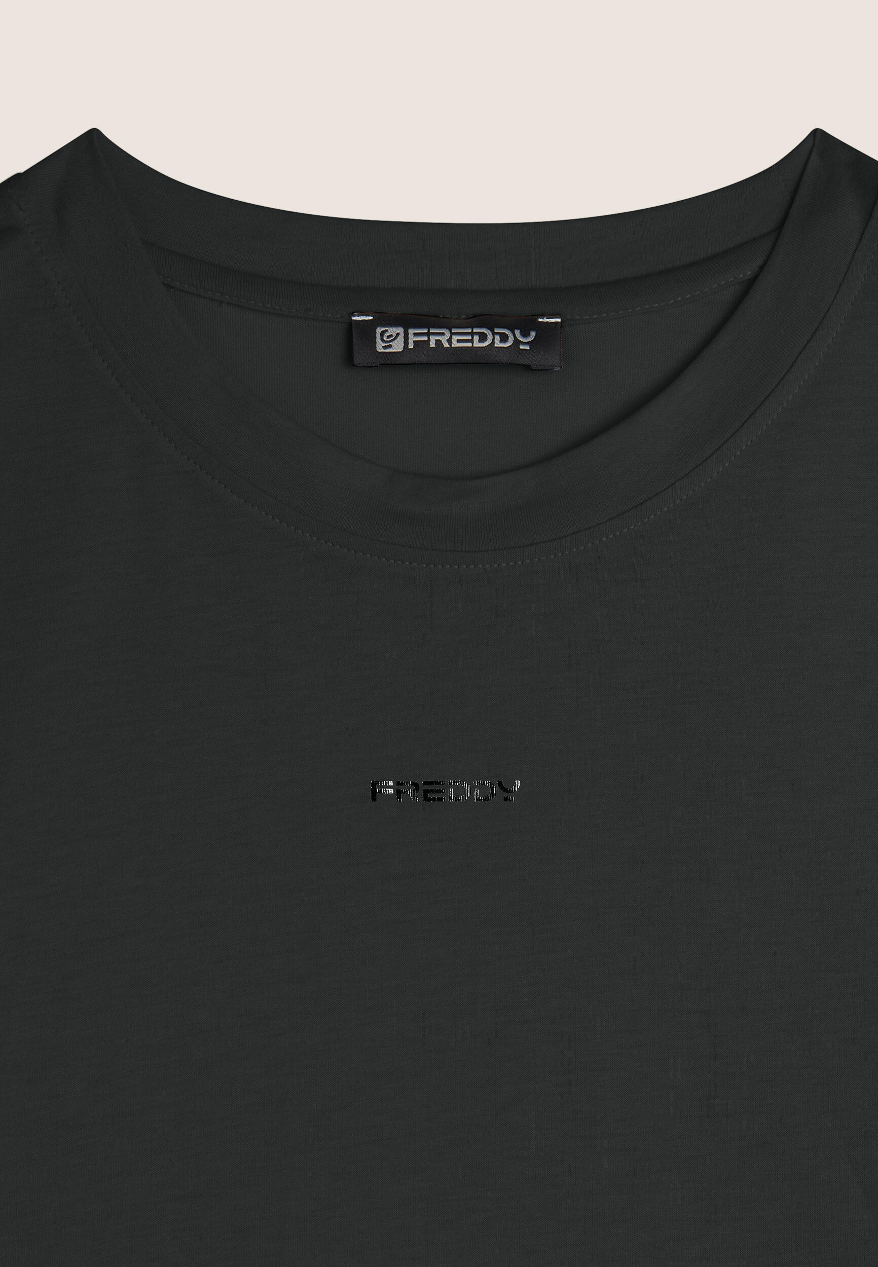 T-shirt corta in jersey con maniche effetto seta 3/3