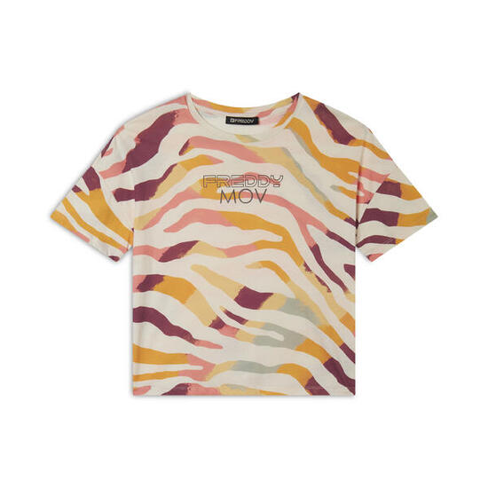 T-shirt Cropped Fantasia Zebrata