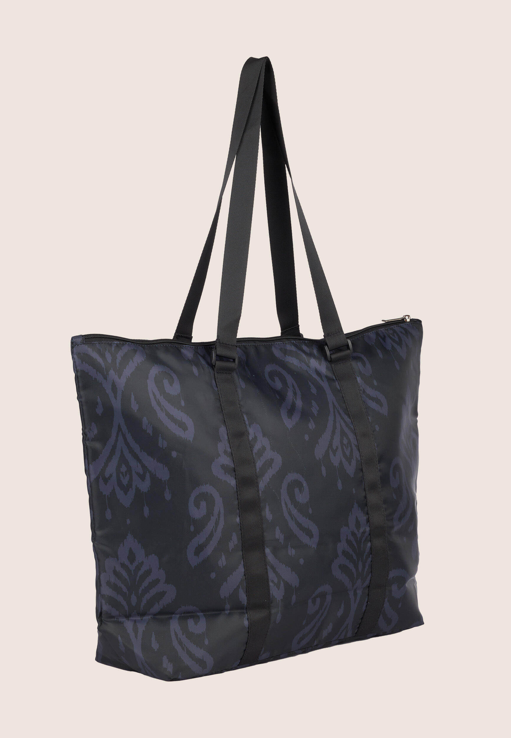 Shopping bag à imprimé floral avec fermeture à glissière 3/3