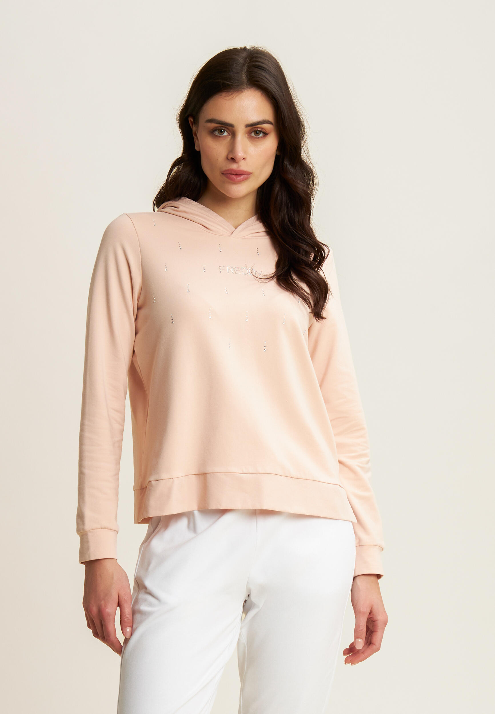 Sweat-shirt à capuche orné de paillettes 2/5