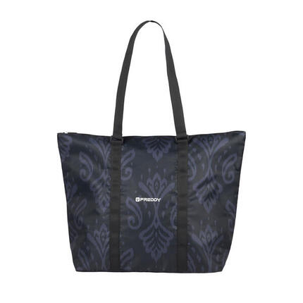 Shopping bag à imprimé floral avec fermeture à glissière