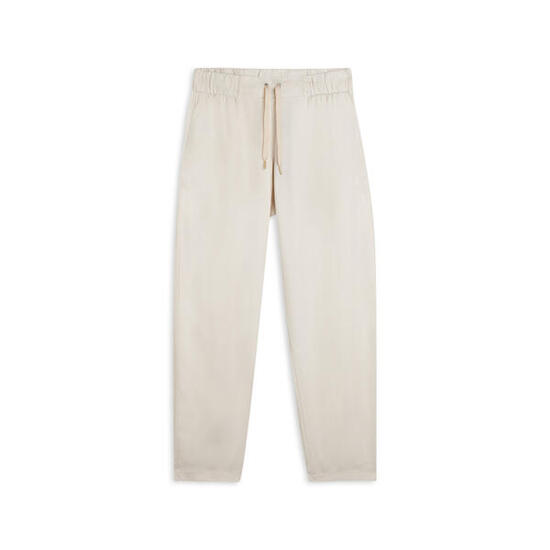 Pantaloni in Twill di Lyocell lunghezza cropped