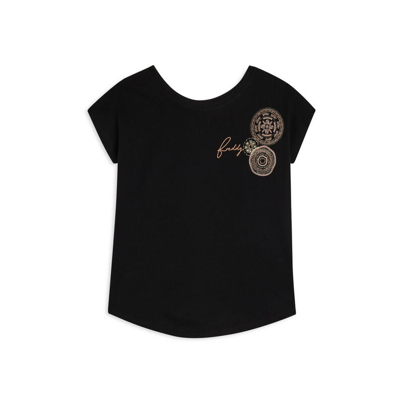 T-shirt confort en coton Supima avec mandala