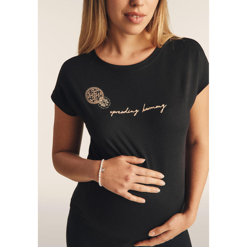 T-shirt confort en coton Supima avec mandala