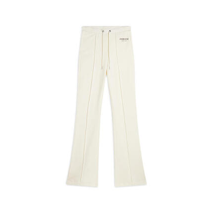 Pantalon slim en molleton de coton avec bas évasé