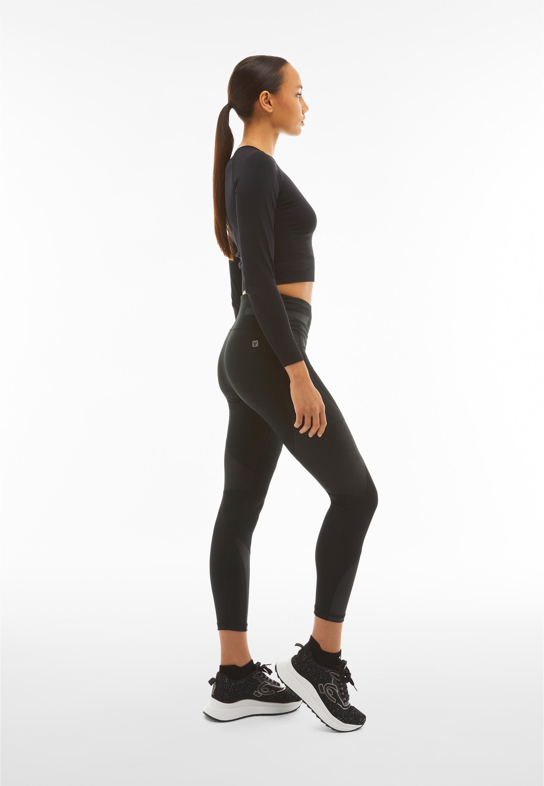 Leggings Superfit ecologici traspiranti con inserti lucidi 4/7