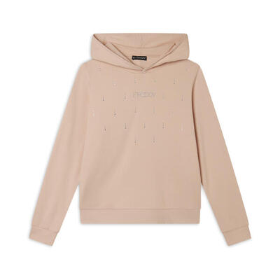 Felpa con Cappuccio decorata da Strass