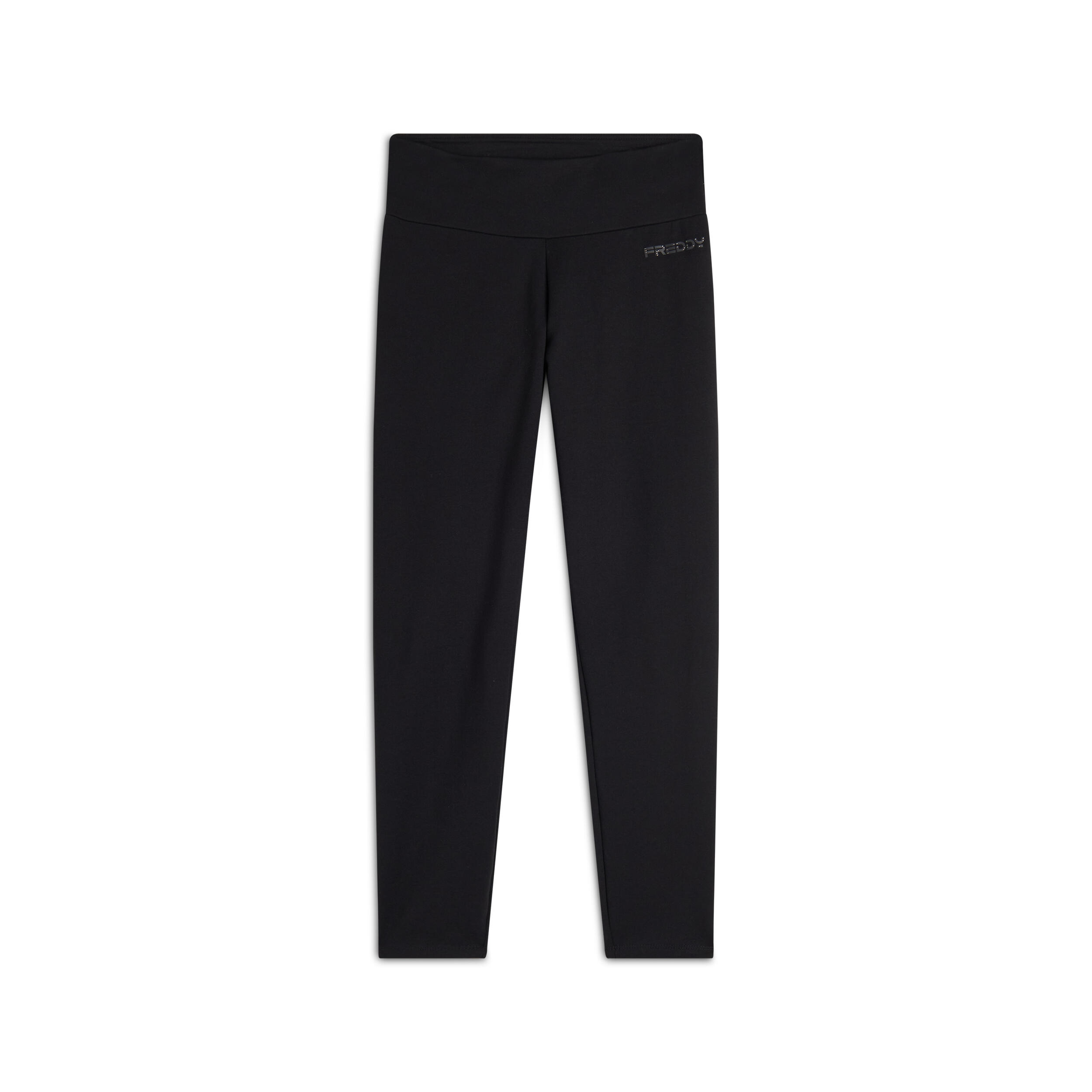Legging en molleton brossé avec logo sur le côté 1/5