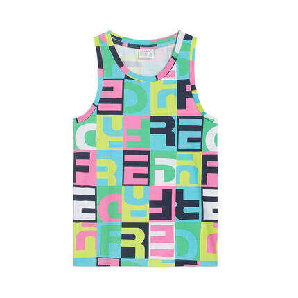 Débardeur pour fille en jersey à motifs multicolores