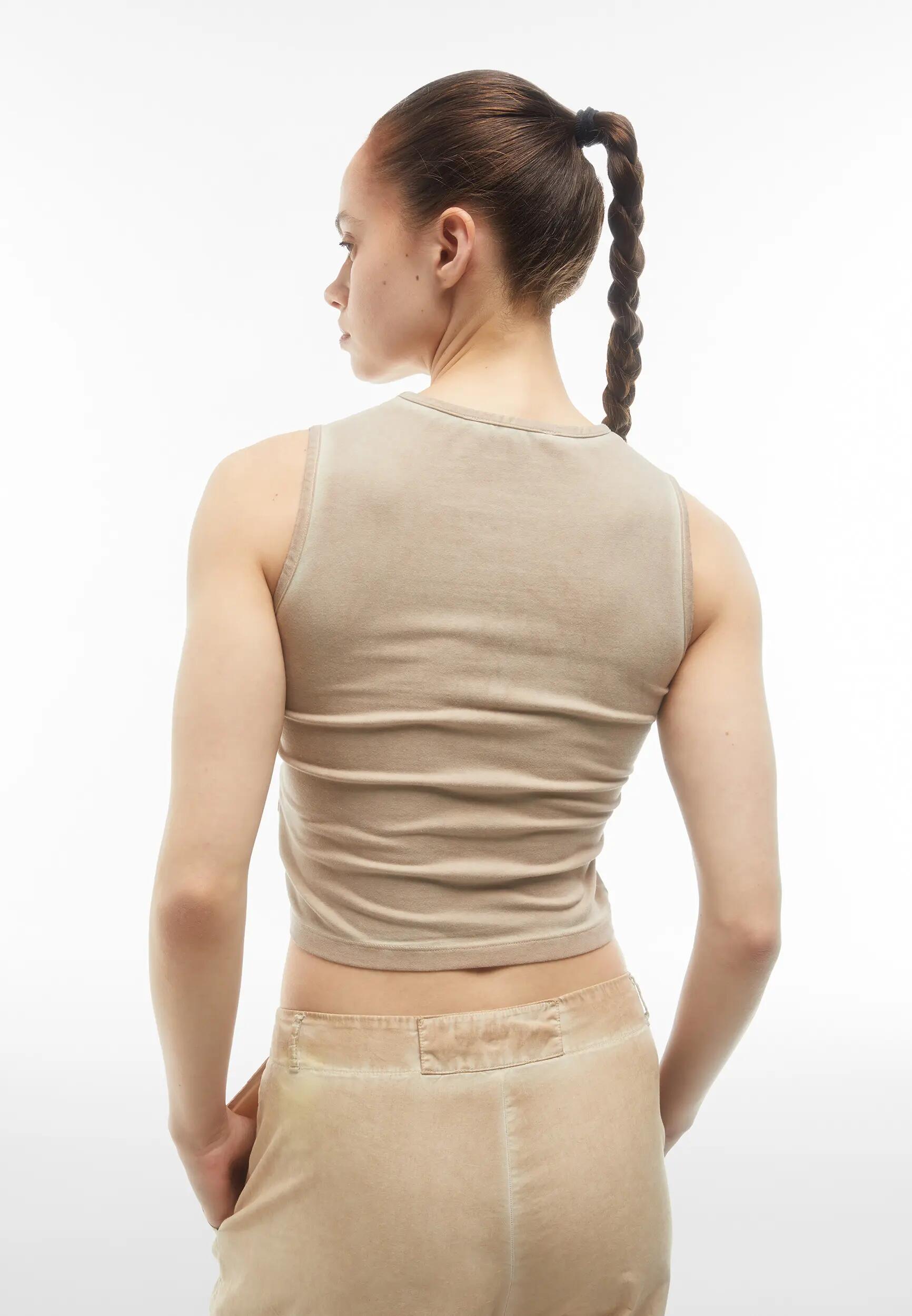 Top ajusté en jersey à effet usé 2/6