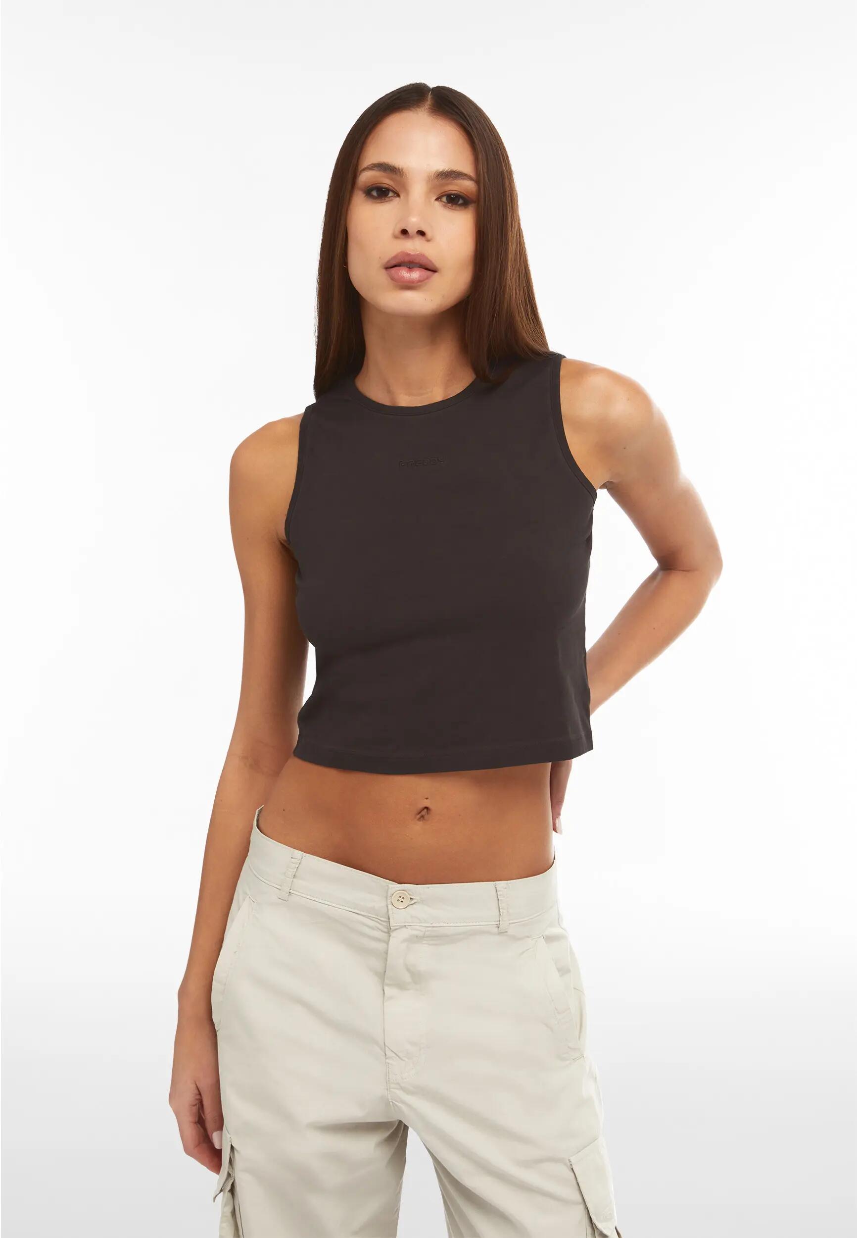 Top ajusté en jersey à effet usé 2/5