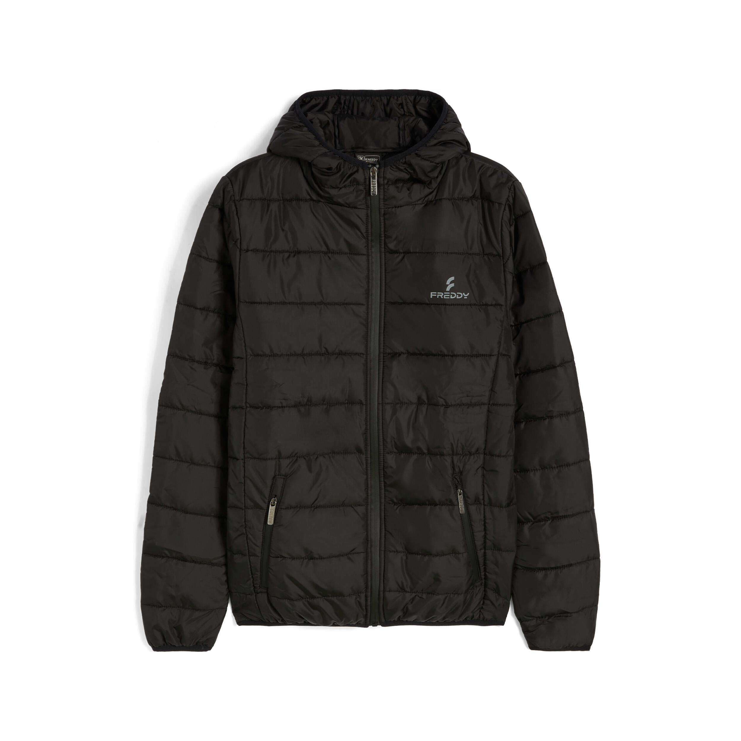 Piumino da uomo con cappuccio e zip 1/3