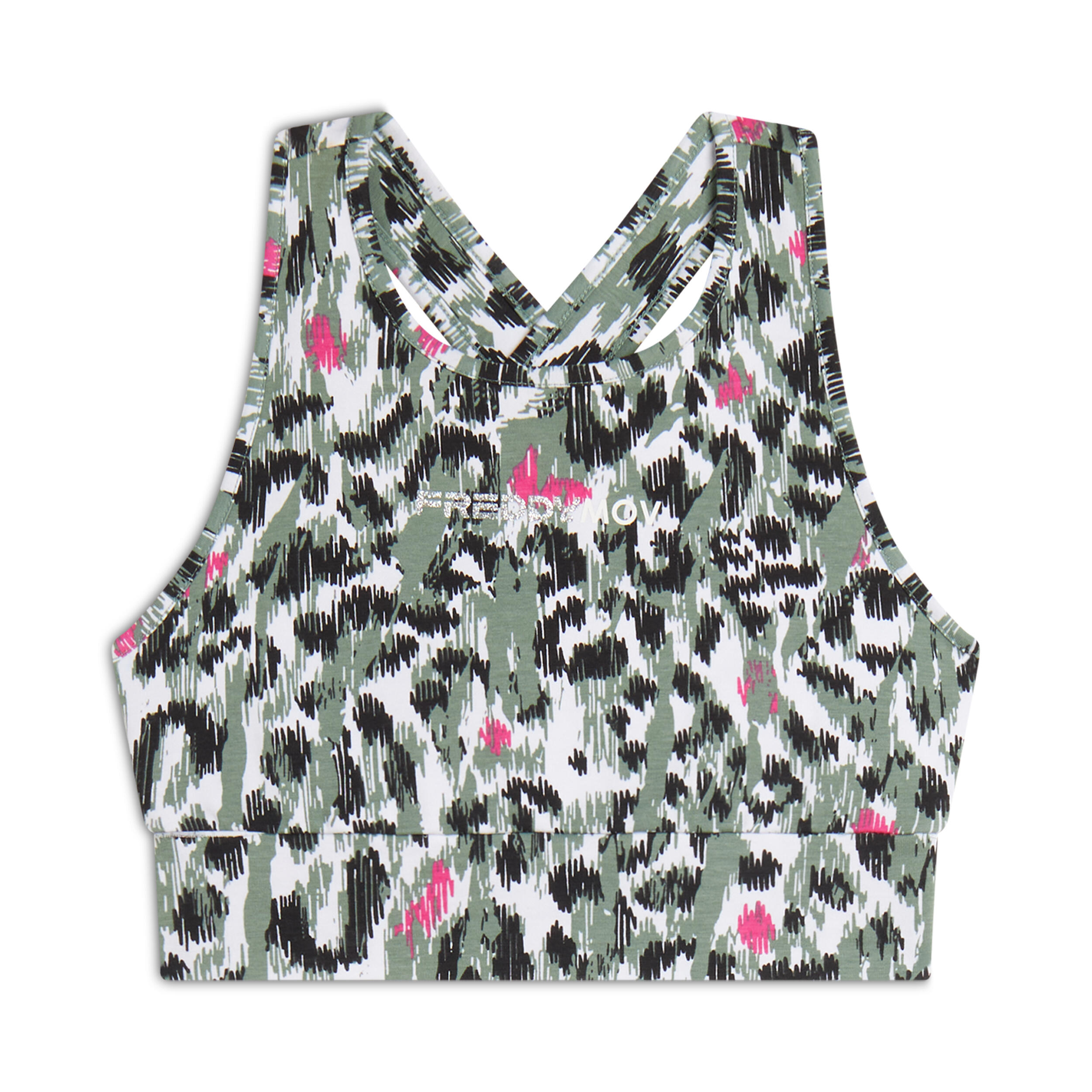 FREDDY Reggiseno Sportivo fantasia maculata colorata