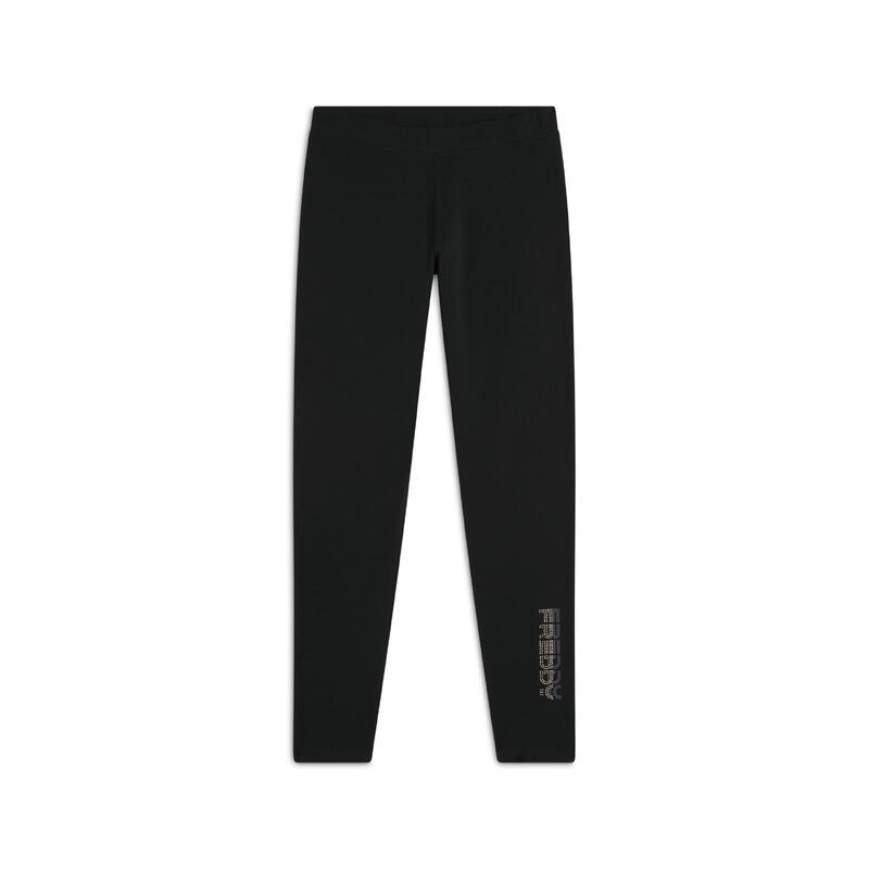 Legging en jersey 7/8 avec logo en perles