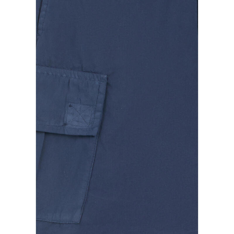 Pantalon cargo pour fille en coton teint en pièce