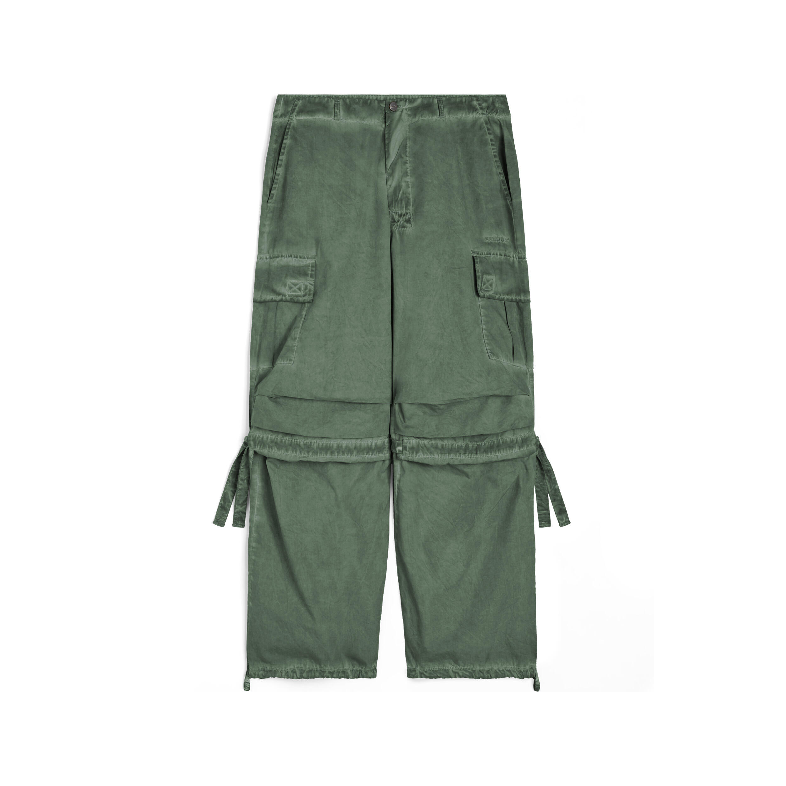 FREDDY Pantaloni cargo da donna in tessuto popeline effetto used