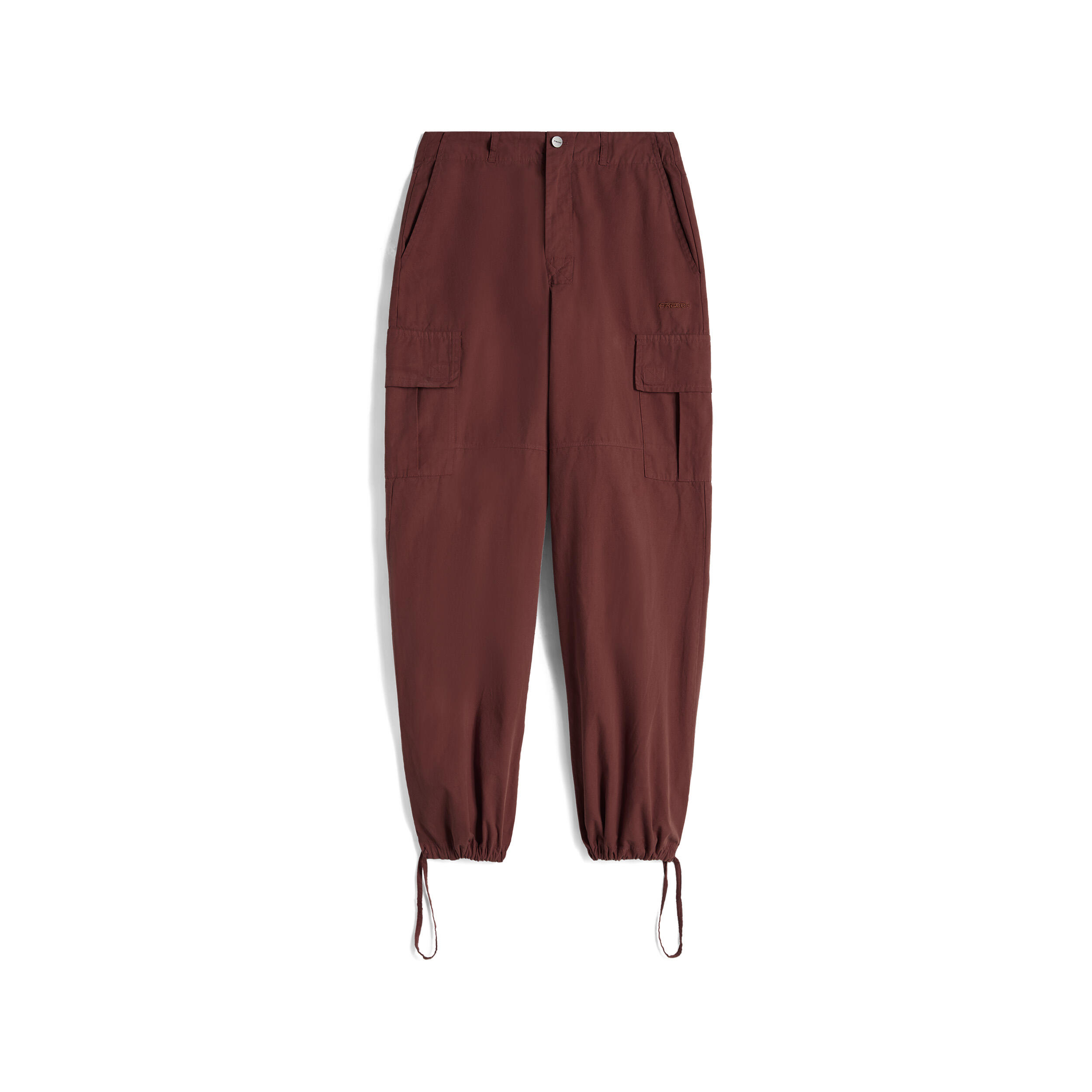 FREDDY Pantaloni cargo in canvas tinto capo