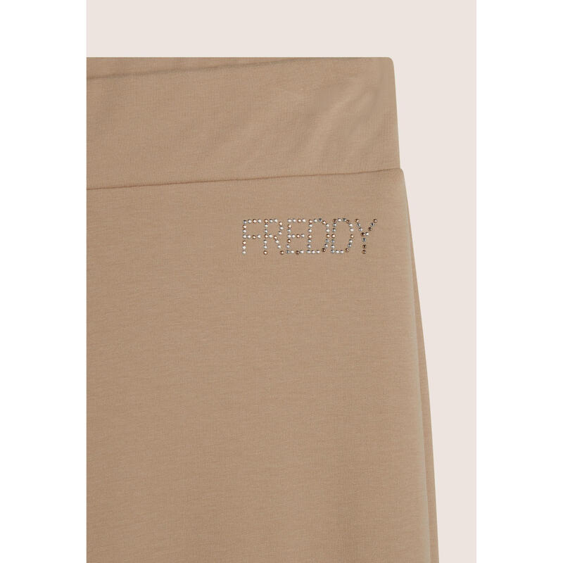 Pantalon en molleton brossé pour femme avec bas évasé