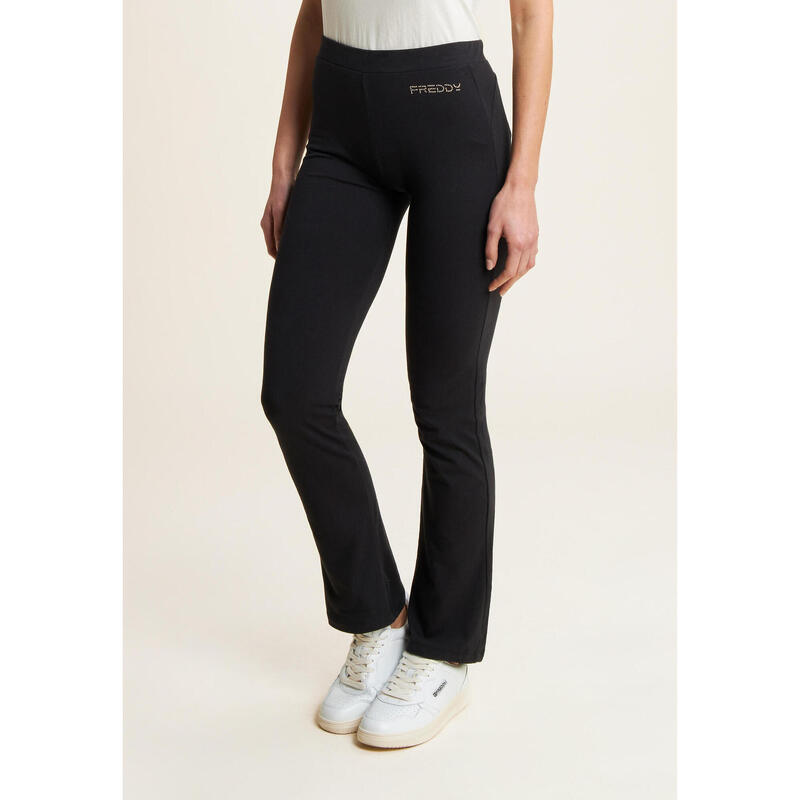 Pantalon slim en jersey coupe droite