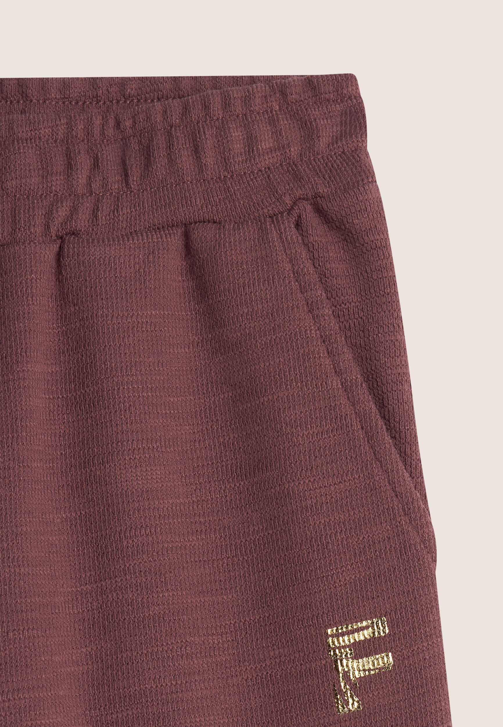 Pantalon pour fille coupe large avec cordon de serrage à l’ourlet 3/3