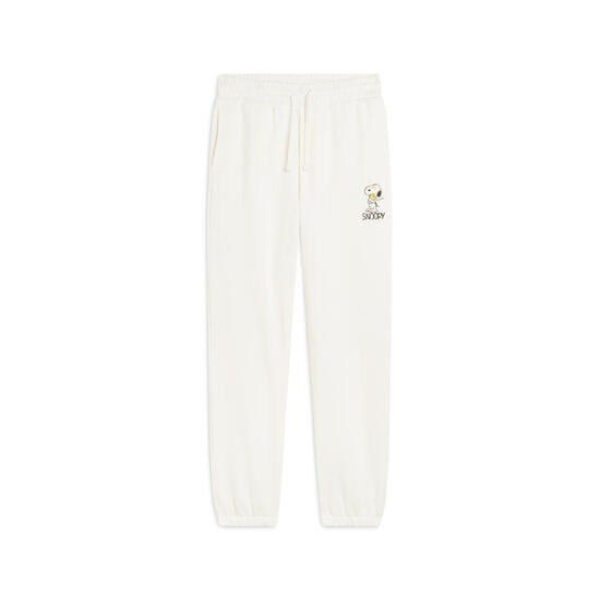 Pantalone jogger donna in felpa con piccola stampa Snoopy