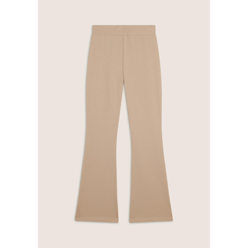 Pantalon en molleton brossé pour femme avec bas évasé