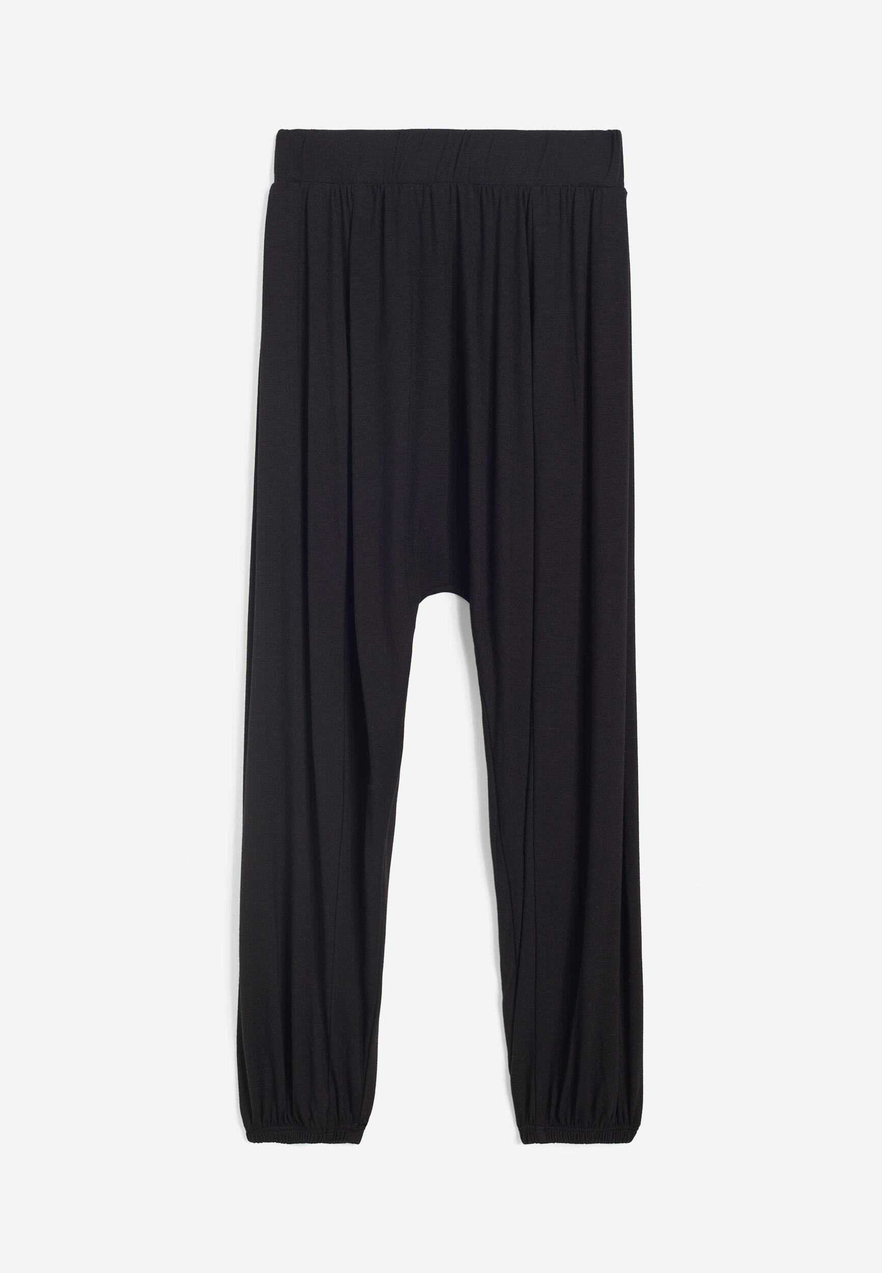Pantalón de niña modelo harem en tejido de punto 2/3