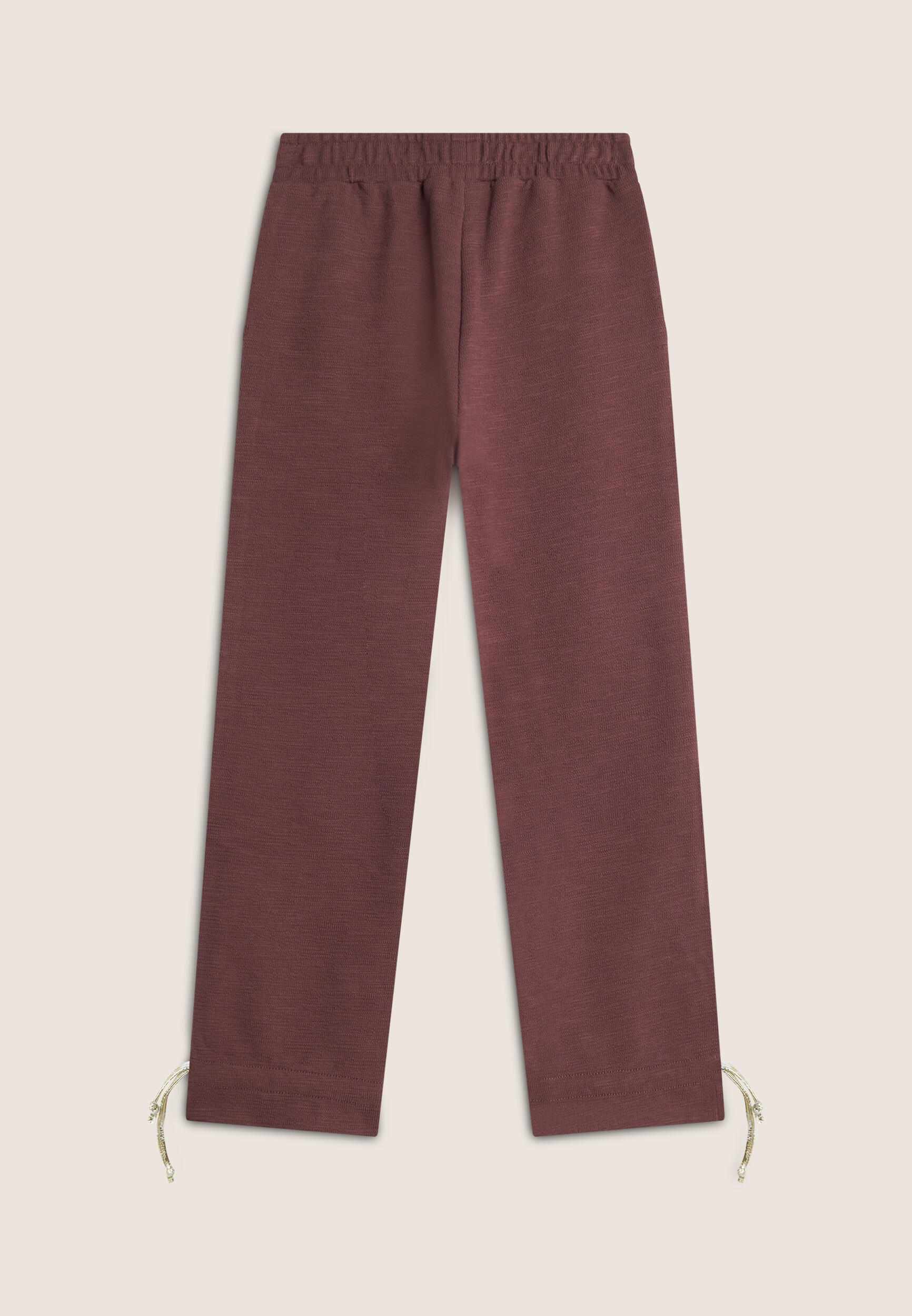 Pantalon pour fille coupe large avec cordon de serrage à l’ourlet 2/3