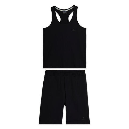 Tenue de sport en coton avec débardeur et bermuda