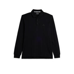 Polo à manches longues avec fentes latérales